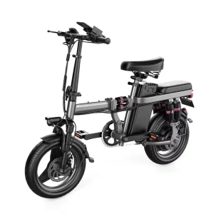 Aairsk 14″ 500W 48V 15Ah Lithium Battery Brushless Motor Rear Carrier Folding Electric Mountain Bike CE Certified
