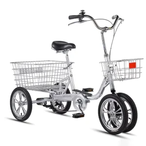 Adult Big Wheel 14 Inch Three Wheel Cargo Bike Adult Tricycle Bicycle 3 Wheel Tricycle Trike