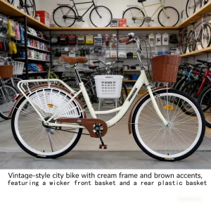 Adult Commuter Bicycle for Men’s Women’s Aluminum Alloy 100kg Load Capacity Single Speed for Primary Secondary School