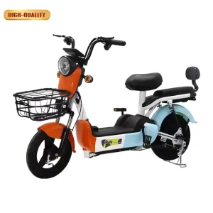 Adult Electric Bike with Carbon Steel Frame,350W Brushless Motor,Drum Brake,40km Range Fast City E-Bike