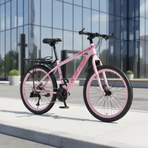 Adult Hardtail Road Bike 27 Speed High Carbon Steel Frame Disc Brake City Bike 20″ Aluminum Wheels