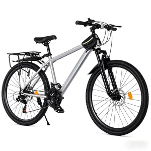 Adult Male Mountain Bike High-Carbon Steel Frame Alloy Rims 21/24 Speed Front Shock Suspension Cross Country Cycling