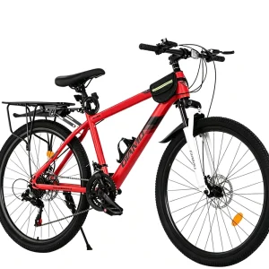 Adult Men’s Mountain Bike Dual Disc Brake 21 24 Speed High Carbon Steel Frame Shock Absorption Off road Youth Version