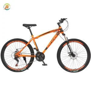 Adult Mountain Bike High Carbon Steel Frame Lightweight Portable Men’s Dual Disc Brake Shock Absorption 21 24 Speed Bicycle Bike