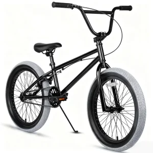 Adult Racing Bike 22 Inch Single Speed Wheelie BMX Bike for V Brakes Aluminum Freestyle Street Mountain Bike