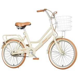Adult Women’s Lightweight Commuter Bike 18/20/22 Inch Student Urban Bicycle Dual V Brake High Carbon Steel Frame No Suspension