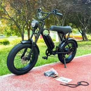 Adult-sized Electric Mountain Bike with 36V 250W Motor 8AH Battery 20-inch Frame Ideal for Easy Commuting in Urban Areas