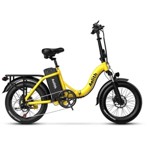 Aelith F7 Electric Hybrid Bicycle, 750W 48V, Shimano 7-Speed, 20Ah Battery, Steel Frame, 20-Inch Fat Tires