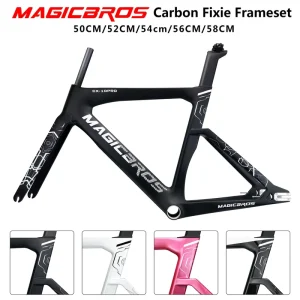 Aero Track Bike Frame 700C Carbon Fiber Bicycle Road Frames Fixed Gear Bicycle Frameset Single Speed Carbon Frame