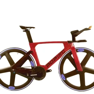 Aerodynamic Lightweight Carbon Fiber Track Bike 5-spoke Wheel Racing Version UCI Certified French Design Award Gold Winner