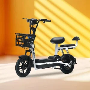 Affordable High Carbon Steel Electric Bicycle 48V 14 Inch City Bike with Reliable Drum Brake System