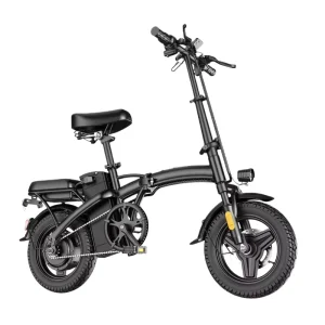 AiliFe A9 Mini Electric Bike for Adults Peak 400W Foldable E Bike 14″ Folding Electric Bike 48V 20AH for Teens Commuting