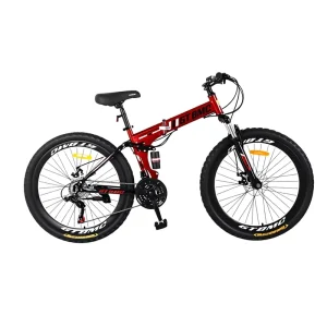 Aluminum Alloy Folding Bike 20 Inch Wheels 7 Speed Easy to Fold Ride & Store