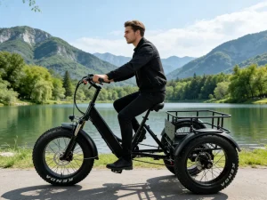 Aluminum Alloy Frame Electric Tricycle 20 Inch Wheel Size 250W Brushless 7 Speed Electric Cargo Bike 48V Lithium Battery