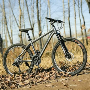 Aluminum Alloy Front/rear Disc Brakes Hard Frame Mountain Bike Adult Men’s Women’s Young Students Work Bicycle 21-30 Speed