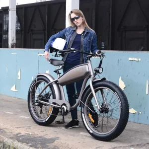 Aluminum Alloy Hybrid Electric Fat Tire Bike Off Road Bicycle 26×4.0