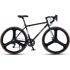 Aluminum Alloy Racing Vintage Road Bike 700C Drop Handlebar City Bike 14-Speed Dual Disc Brake