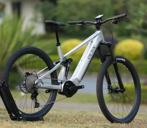 Aluminum Alloy Soft Tail Suspension Mountain Bike Bike 12 speed Four piston Oil Disc Brake E Bike Bafang Mid M430 48V500W