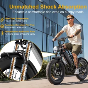 Aluminum Frame Electric Bicycles Fat Tire 36V 1500W Rear Hub Motor Power Assisted with Fat Tires