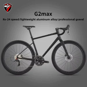 Aluminum Frame Gravel Bike RS 24 speed Groupset Hydraulic Disc Brakes Carbon Fork Internal Cable Routing Professional