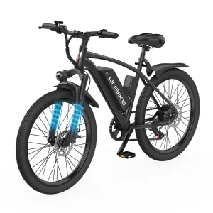 Atlastrek Q7 26″ Electric City Bike 250W 36V Brushless Rear Hub Motor 7 Speed Carbon Steel Frame Lithium Battery