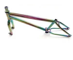 BFA02 Special Design Rainbow Colored Chromoly BMX Frames OEM ODM Polished with Raw Surface of BMX Bike Frame