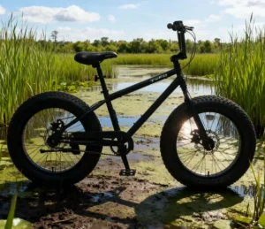 BMX Fat 20 Dual Motor Single Speed Electric Bike with Front/Rear Alloy Disc Brakes and 4.0 Tire Width
