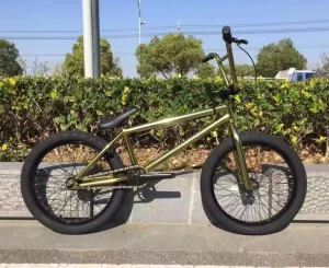 BMX03 CR-MO Steel Gold Frame 20 Inch Free Style Racing Bicycle V Brake Multiple Colors Free Style BMX Bike