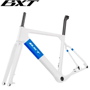 BXT Factory 27.5er Full Carbon Fiber Gravel Bike T1000 Thru Axle BB386 Disc Brake Road Gravel Fahrad Bicycle Frames