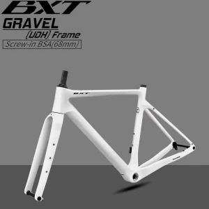 BXT UDH T1000 Carbon Gravel Frame 58cm Big Size with Full Hidden Cable Routing OEM Aero Carbon Gravel Frameset 700C
