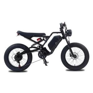Battery Bicycle Electric Bike Street Vintage Off Road Power Sports Adults Big Frame Fat Tire 20 Inch E Motorcycles 48V 1500W