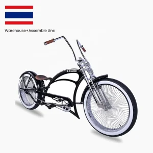Beach Cruiser Bicycle 26 Inch Steel Frame 7-Speed Dual Spring Fork