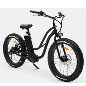 Beach Cruiser Ebike 26×4″ Electric Snow Bike 52V 750W 1000W E-bikes Murf Step Though Fat Tyre Electric Bicycle UL2271 Battery