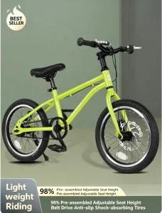 Belt Drive Waterproof Kids Bike 20in Youth Mountain E-bike Unisex Rugged All-terrain Off-road Carbon Steel School Boys Girls
