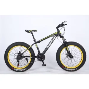 Bicicleta Fat Tire Cycle De Aluminio 26×4.0 Inch All Terrain Fat Tire Bicycle with Reinforced Aluminum Frame and Suspension Fork