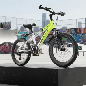 Bicycle 6 12 Years Old Boys Girls Teenagers Students 22″ High Carbon Steel Mountain Bike Single Speed Ordinary Pedal Disc Brake