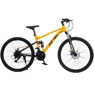 Bicycle Girl Mountain Bike Aluminum Alloy Frame Dual Disc Brakes Soft Tail Men’s Off Road 21-24 Speed Shock Absorbing Youth