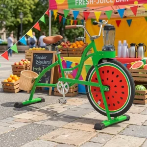 Bicycle Multifunctional 26 Inch Aluminum Smoothie Beach Cruiser Blender Bike for Adults