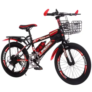 Bicycles for Kids Children’s Student Mountain Bike, 20-24 Inch, 6-Speed Aluminum Alloy Rims, High Carbon Steel Frame for 8-15 Years