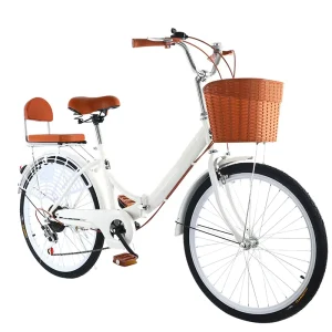 Bike For Women Folding Bike Ladies Men Light City Bicycle 24 Inch Bike Steel
