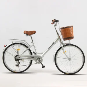 Bike for Women City Bike for Ladies and Men Light City Bicycle 24 Inch Bike Steel Frame