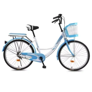 Black City Commuting Bike 24 Inch 26 Inch Leisure Bike with Basket
