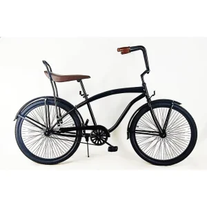 Black Color Sport Goods Beach Cruiser Bike Lowrider Bicycle with Corrosion Resistant Parts Long Lasting Use