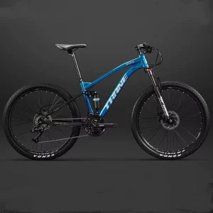 Blue Carbon Steel Shocking Absorption Hydraulic Disc Brake Mountain Bike 26 27.5 29 Inch Road Bicycle