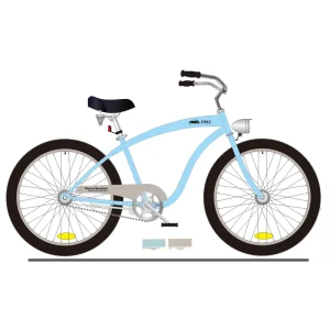 Blue Color Sport Goods Beach Cruiser Bike Lowrider Bicycle