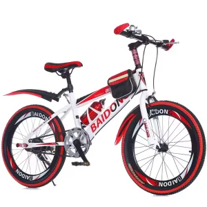 Boy 10-15 Years Old 20-Inch Mountain Bike with V Brake 6-Speed Full Shockproof Carbon Steel Frame Adjustable Saddle