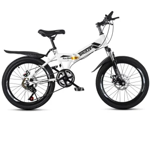 Boys Girls Princess Style Mountain Bike 7-15 Years Old Middle High School Students Disc Brake 24″ Wheel Single Speed Fork