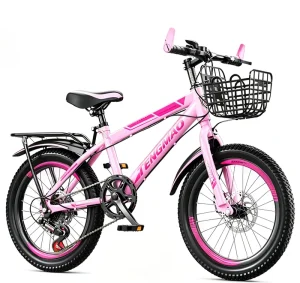 Boys and Girls 18/20/22/24 Inches Mountain Bikes Disc Brake Steel Frame for Students Outdoor Sports