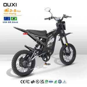 Brasil Stock OUXI GT16 Sport Mountain Electric Bike 48V 20AH Lithium Battery 7 Speed Dual Suspension Hydraulic Disc