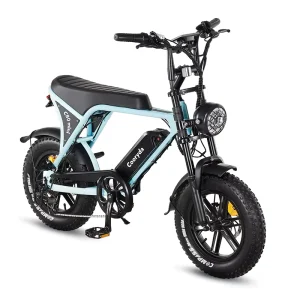 C80 Mini 250W 48V 16 Inch Fat Tire Electric Hybrid Bike Off Road Ebike V8 Mini Fatbike 36V EU US Warehouse